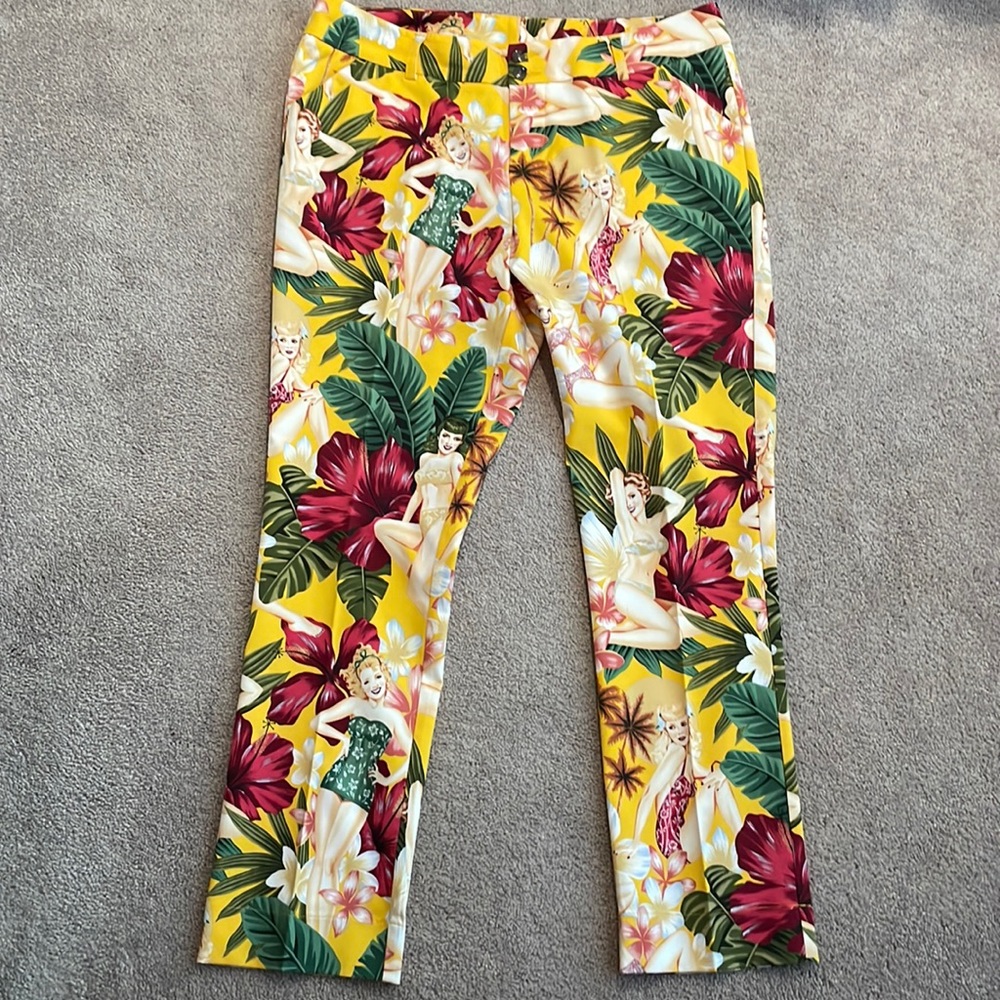 Loudmouth Golf: Women’s StretchTech Pants - Hawaiian Pin Up Girls